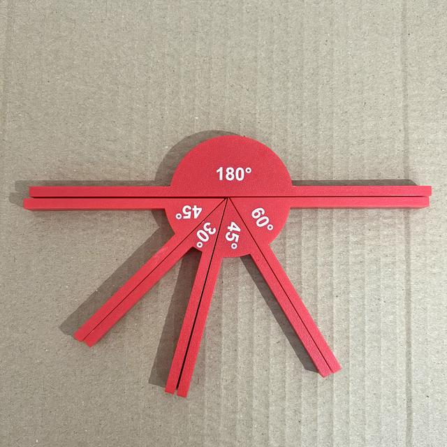 TEMU 1 Satz Lehrwinkelmesser, Unterrichtswerkzeuge, Mathematikbedarf, Winkelwerkzeuge, geometrische Anzeigegeräte, Lernhilfen für die Geometrie, Texturoberflächen