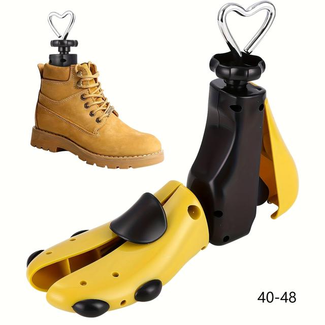 TEMU Shoe Trees For Both Men And Women, Boot Trees That Come With A Shoehorn, A Shoe Stretcher Made Of Plastic And Metal, And An Adjustable Shoe Expander For Length And Width