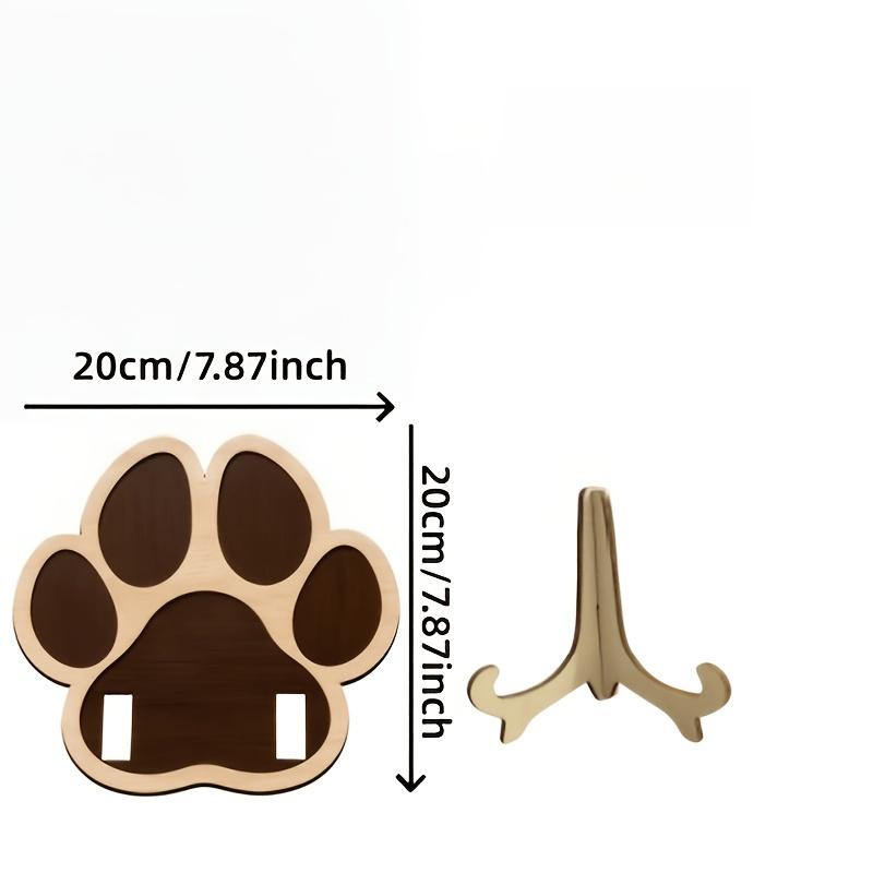 TEMU 2d Flat Printing, Wooden Photo Frame For Pet Memorials - A Unique Frame For , Complete With A Stand And Design, Making It A Gift For Mourning Their Pets