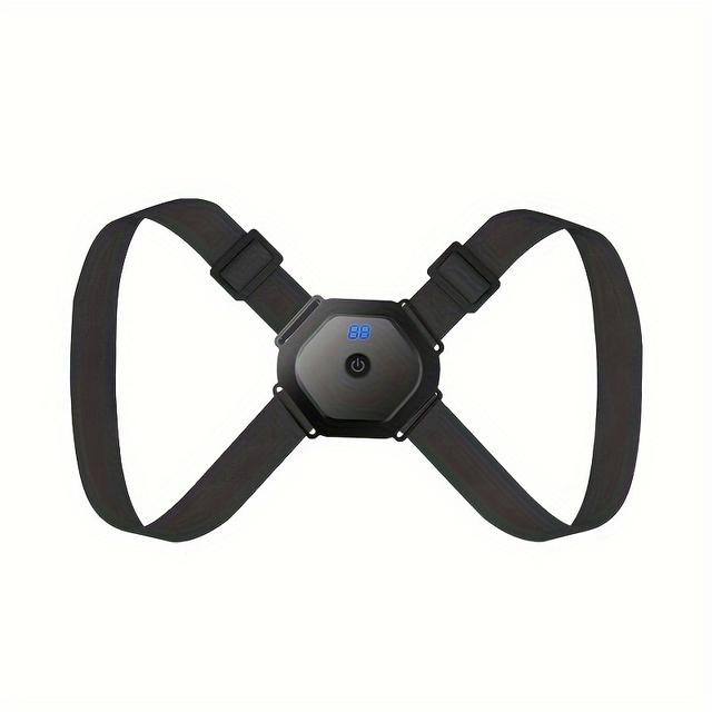 TEMU Розумний пристрій для нагадування про правильну поставу з вібрацією та LCD-дисплеєм, що рахує, для чоловіків та жінок, невидимий пристрій для прямого спини, що підвищує