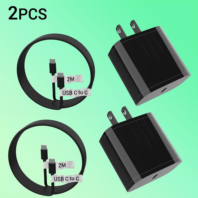 TEMU Multi-pack 2-port Rapid Charger For Iphone 16/15/14 Pro Max/10/se/x/xs/8 Plus And S22/s21/s20 - Us Plug (110-130v), Compact White Charger With Overcurrent Protection, Multi-device Charging,