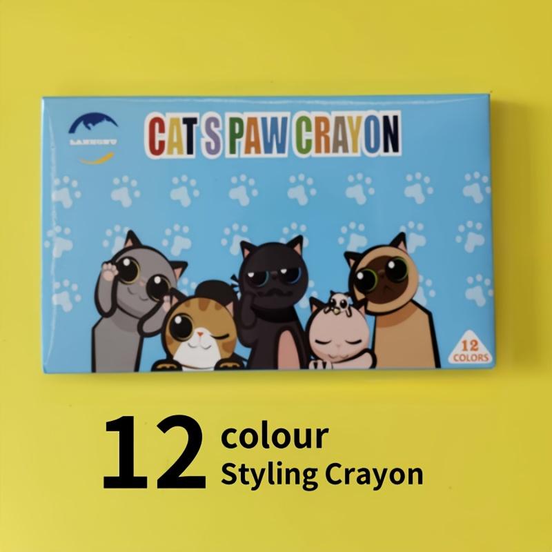 TEMU 12 Colores de Crayones Plásticos Lavables para Niños - Materiales Artísticos Vibrantes y Ergonómicos, Rompen, Ideales para , y Juegos