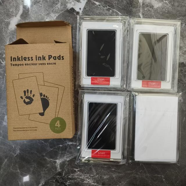 TEMU A Set Of 4 For Pets, Including A Paw Print Kit For Dogs And Cats, Ink Pads For , A Nose Print Kit, And A Cleaning Touch For , All In Inkjet Black.