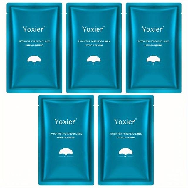 TEMU 5 st, Uppstramande Patches för Pannan, Patches för Pannan, Återfuktande och Utslätande Huden på Pannan, Uppstramande och Förstärkande av ett Ungdomligt Utseende, Ansiktsvård