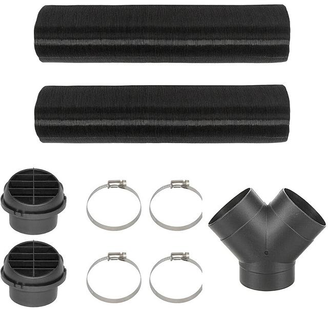 TEMU 75mm/2.95inch Heater Duct Vent Kit With Warm Air Outlet For And Eberspacher 2kw 5kw 8kw Parking Heaters Y