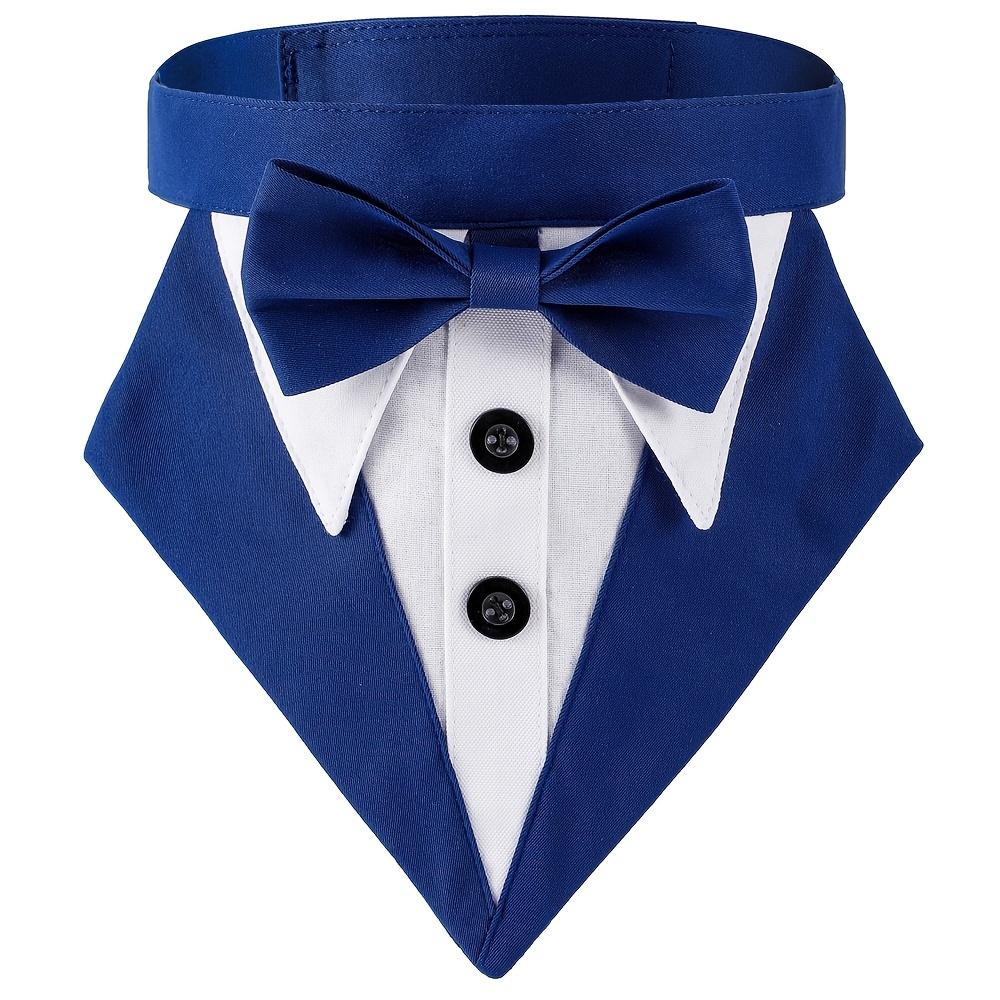 TEMU formal tipo tuxedo para perro con collar y pajarita para boda, de , disfraz de traje, accesorios para mascotas, ideal como regalo de