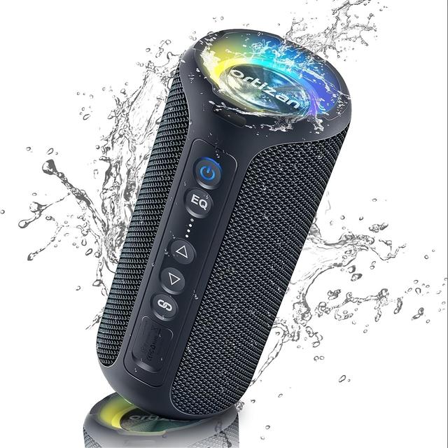 TEMU 40w Wireless Speakers, Loud Stereo Portable Wireless Speaker, Speakers With Wireless 5.3, Waterproof, , Led Light, Microphone, True Wireless Stereo For Home, Outdoor