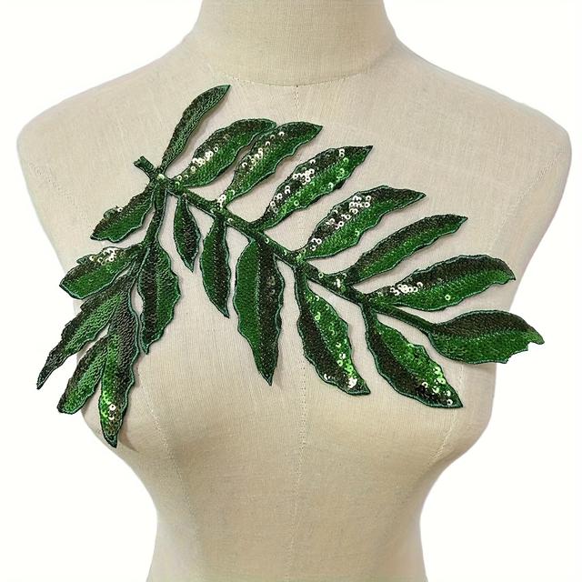 TEMU 1pc Aplicação de Bordado com Lantejoulas de - Aplicativo de Passar a Ferro para Decoração de Roupas, Calças e Bolsas DIY