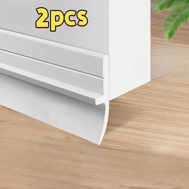 TEMU Self-adhesive Door Bottom Draft Stopper, Soundproof Weatherstrip, Insect-proof Seal, Waterproof Door Bottom Seal For And Sound Insulation