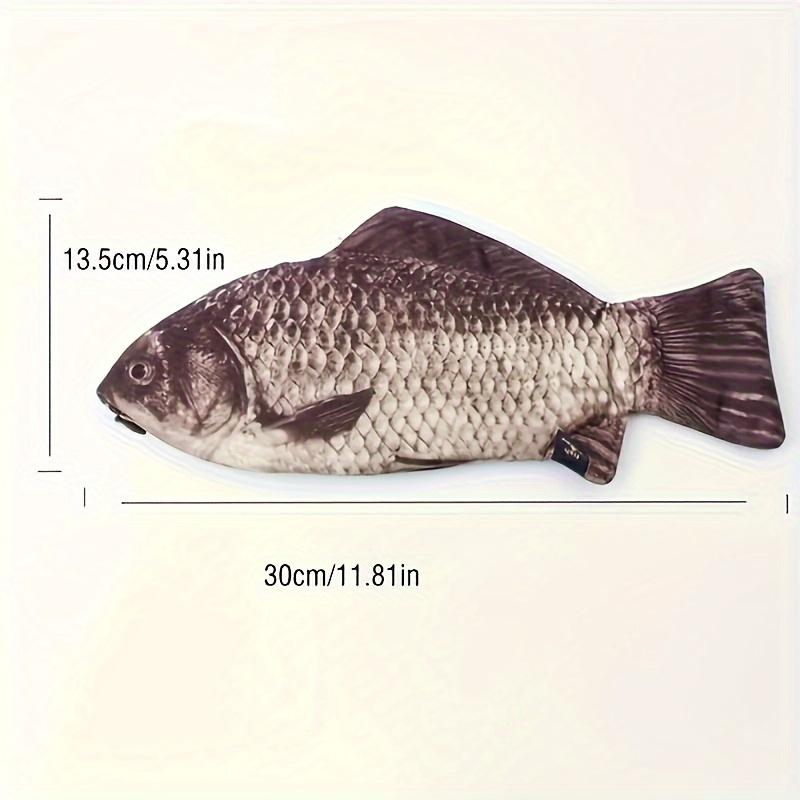 TEMU 1pc Large-capacity Simulated Carp Pencil Case Portable Stationery Storage Bag Perfect For Students