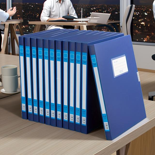 TEMU 12 scatole porta documenti A4 in plastica spessa per ricevute e documenti, scatole porta cancelleria per forniture da ufficio