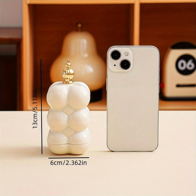 TEMU A Toothpick Holder Decorated With In Beige, Black, Silvery, And Golden Colors, Weddings, Birthdays, Graduations, Parties, And Celebrations.