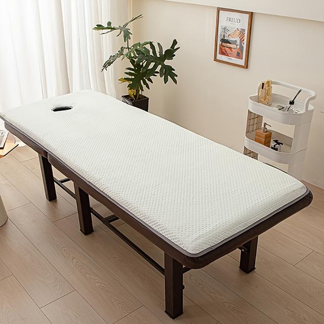 TEMU . Hochwertige Doppelschicht-Matratze mit -Technologie und Blumenprägung für Schönheitssalons und Spa-Pflege Einzelbett