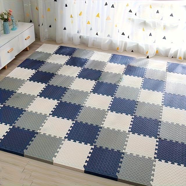 TEMU The 20pcs Eva Interlocking Foam Floor Mat Is Suitable For Use In Home Bedrooms, Training Outdoors, And Offers Various Puzzle