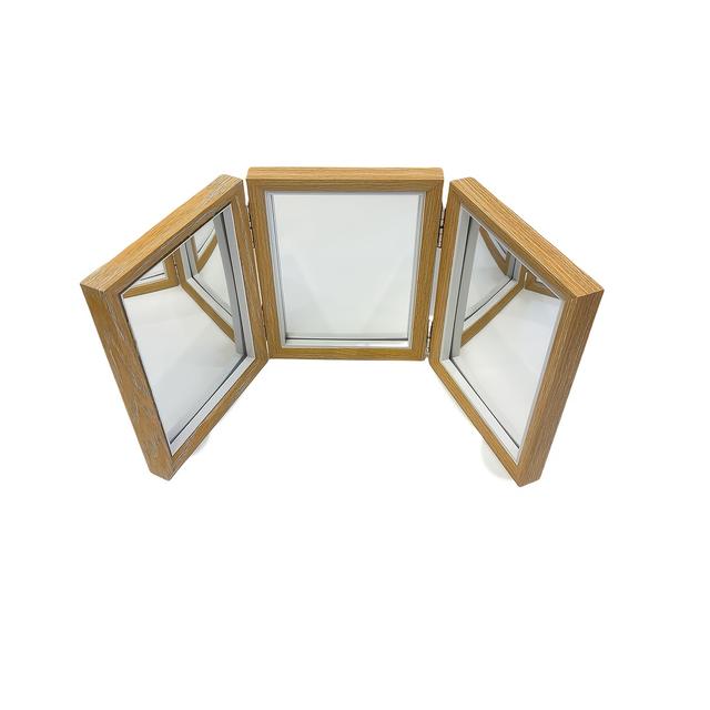 TEMU Reggio Emilia Klassrumsmaterial 3-i-1 Vikbar Säkerhetsspegel i Akryl, Förskoleklassrumsspegel, Trätrepptavla Lämplig för Ljusbord