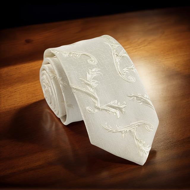 TEMU 6cm Narrow Ties Three-dimensional Embroidered Pattern Formal Groom Wedding Tie Casual Ties