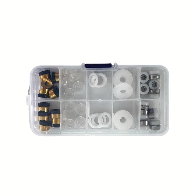 TEMU Doos met Pakkingen voor Airless Spuitmachine Verlengstang, Zuigbuispakking en Pakking voor Spuitgereedschap - 1 Doos