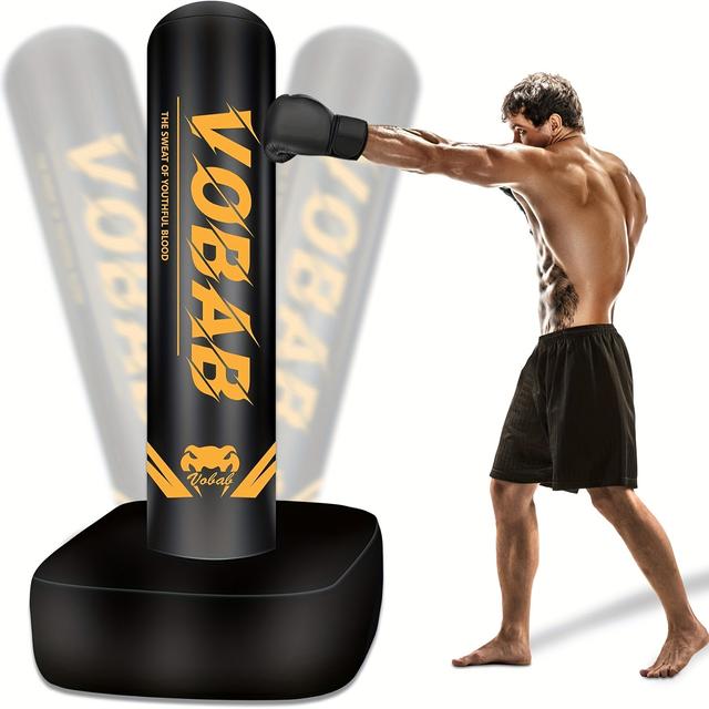 TEMU Heavy Punching Bag With Stand Adults, 70" Boxing Bag, Freestanding Punching Bag For Men Women Mma Thai Fitness Karate Muay Beginners