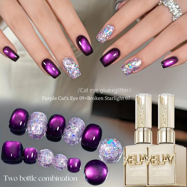 TEMU Conjunto de Esmalte em Gel de 15ml, Kits de Esmalte em Gel Semipermanente, Tudo para Kit de Manicure, Verniz LED Removível por Imersão, Unhas DIY, Presente para Mulheres para