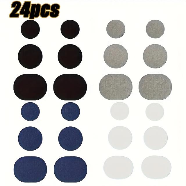 TEMU A Set Of 24 Shoe Stickers, Support For Repairing Shoe , Adhesive Insoles For Repairs, Anti-wear Inner Lining, And A Tool For Fixing Heel Holes