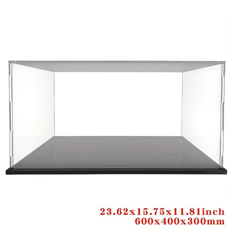 TEMU Clear Acrylic Display Case Box Assemble Alternative Glass Case Plastic Dustproof Protection With Matte For Collectibles Memorabilia Home Storage Organizing Toys (24x16x12inch; 60x40x30cm)