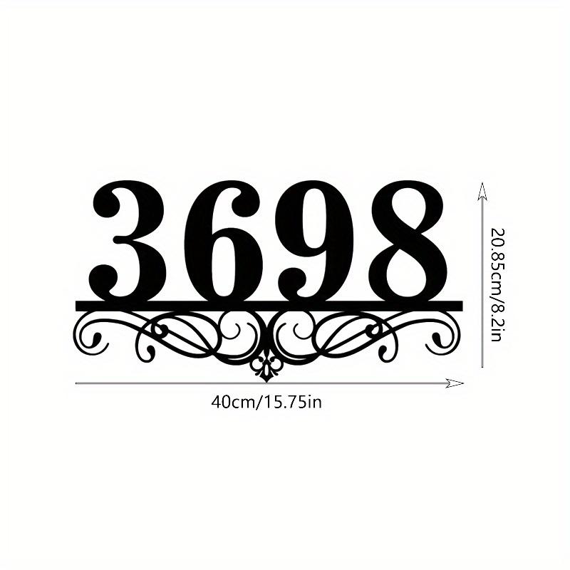 TEMU Customized Street Name And Number Metal Door Signs, Personalized Metal Plaques For Outdoor Decoration, And Metal Wall Art