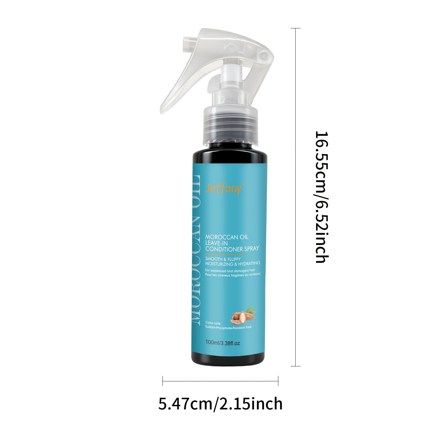 TEMU 3.38fl.oz Moroccan Argan Oil Conditioner Spray, Smooth & Long-lasting Hydration – Keratin, Castor Seed Oil, And Moroccan Argan Oil , Provides Anti- Care, , And A Lightweight, Breathable Finish.