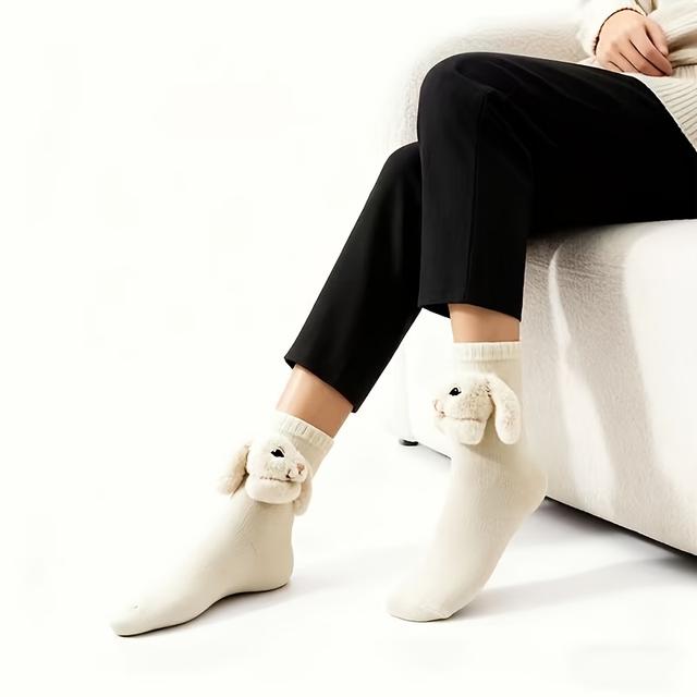 TEMU Lovely Animals Socks 3d Animal Socks Cartoon Socks Christmas Socks Warm Socks Fun Socks