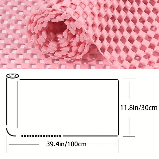 TEMU 1 Sheet Shelf Liner Drawer Liner Non-slip Mat Shelf Pvc Non-adhesive Grip Liner Anti-slip Mat For Kitchen Cabinets Refrigerator