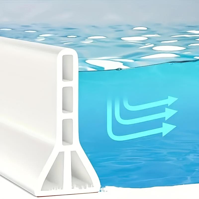 TEMU 10 cm hohe Badezimmer-Wassersperrleiste, Wasserschutzleiste
