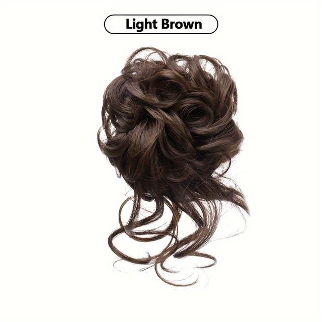 TEMU Simulation Hair Additions For A, Fluffy Bun Hairstyle, Including Long Hair Extensions And Ponytail Wigs
