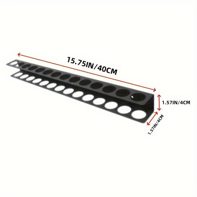 TEMU Heavy-duty Metal Tool Organizer Rack, Wall-mounted Floating Storage For Screwdrivers And Hand Tools, Durable Iron , Garage Workshop Essential