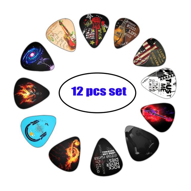 TEMU Set Of Colorful Guitar Picks | Double-sided Color Printing In Abs Material | Compatible With Instruments (guitar/electric Guitar/) | Art Collectible Accessory | Creative Gift For Lovers