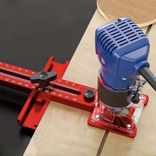 TEMU ماكينة نقش وطحن ألومنيوم 4 سم 3 في 1، ملزمة حافة الخشب، أداة مساعدة لقطع دقيق وحفر الأخاديد بتصميم متعدد الوظائف، مناسبة لمشاريع النجارة والأعمال اليدوية المتوسطة الحجم