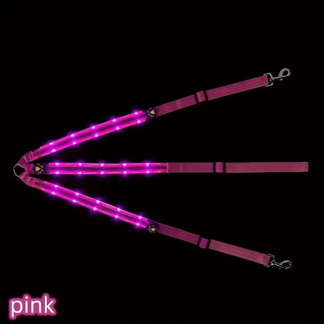 TEMU 1 Led Luminous Horse Chest Strap | Adjustable Equestrian Safety Equipment, Sports Equestrian Supplies, In Pink, Yellow