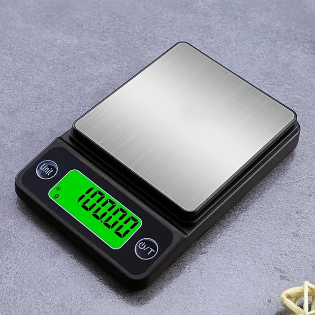 TEMU Enkele digitale zakweegschaal, met een capaciteit van 500G en hoge precisie van 0.01G, geschikt voor herlaad, voedsel, sieraden en keukengebruik