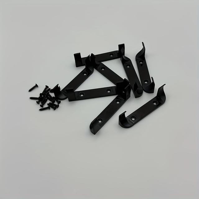 TEMU Black Car Wall Mounts For Vertical Displays, Compatible With Any Car Model Series - Sturdy Brick Model Wall Brackets (includes 16 Screws)