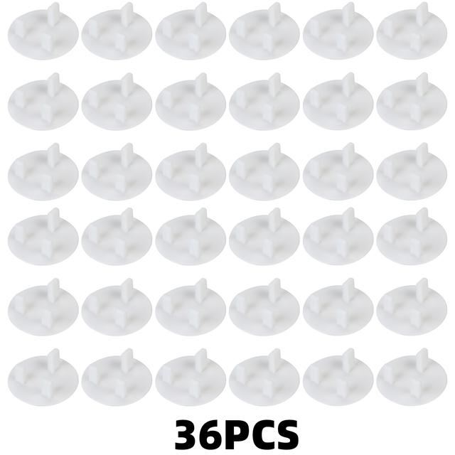 TEMU 36pcs British Type Plug Socket Cover - Outlet Safety, Plastic Proofing For Uk Power Sockets, Babyproofing For Walls Suitable For & Electrical Outlet (residential Use)