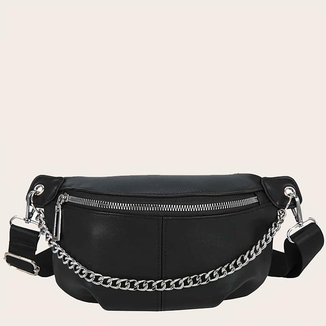 TEMU Multi-functional Chain Waist Bag, Unisex Sports Shoulder Crossbody Bag