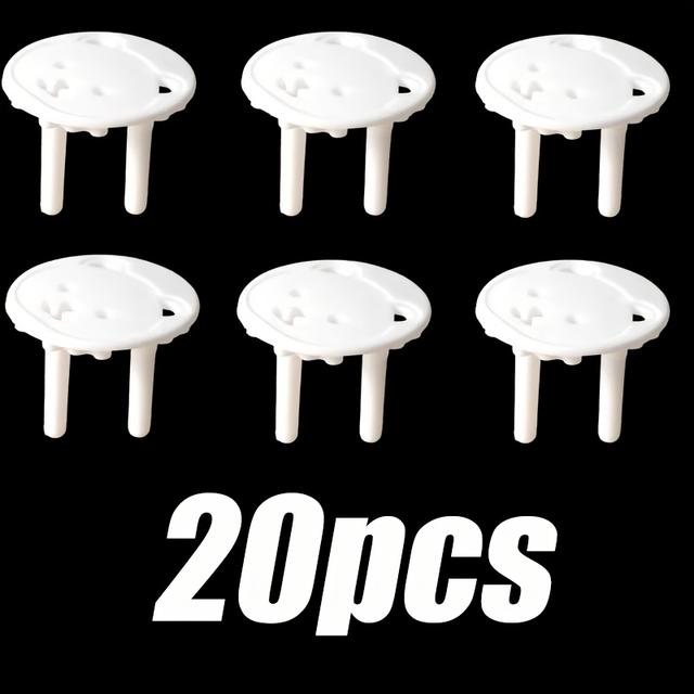 TEMU 20 Eu Standard Bear-shaped Covers, Korean-style Socket Covers, Childproof Electrical Safety Products For