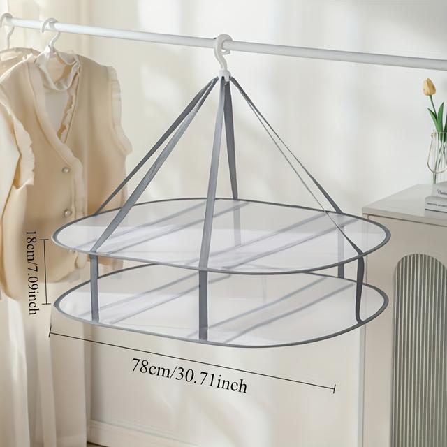 TEMU 1 stuk Huishoudelijk Plat Droognet, Kledingdroognet, Sokkenmagie, Droogrekken