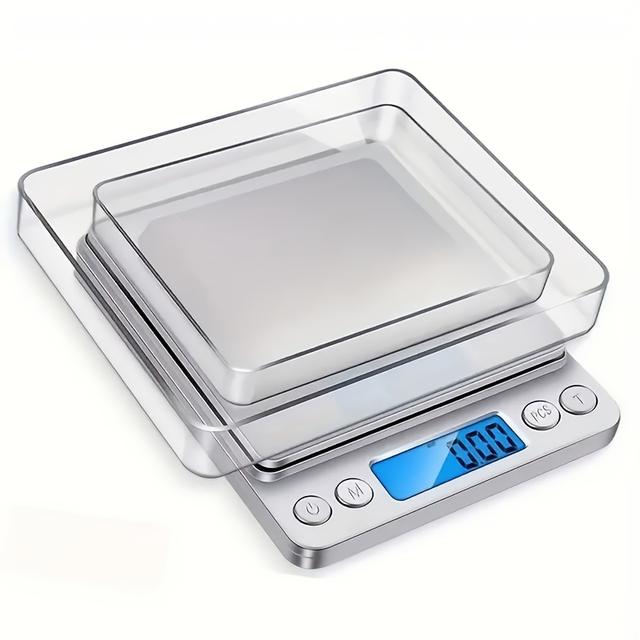 TEMU 1pc Digital Food Scale, Grams And Ounces, Measuring Range Of 0.1 Grams/3 (6.6 ), Smart Kitchen Scale Suitable For Food, Baking, Cooking, Sourdough Bread, Weight Loss - Small Kitchen Tool Products