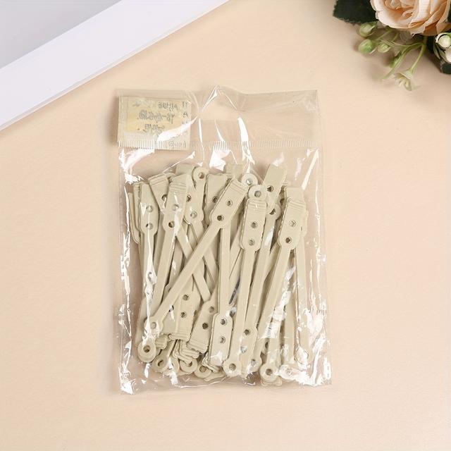 TEMU 50 db Hajhajlító henger, Professzionális cserepántokkal ellátott műanyag hajhengerek készlet, Hideg hajformázó hengerek nőknek, DIY fodrász eszközök