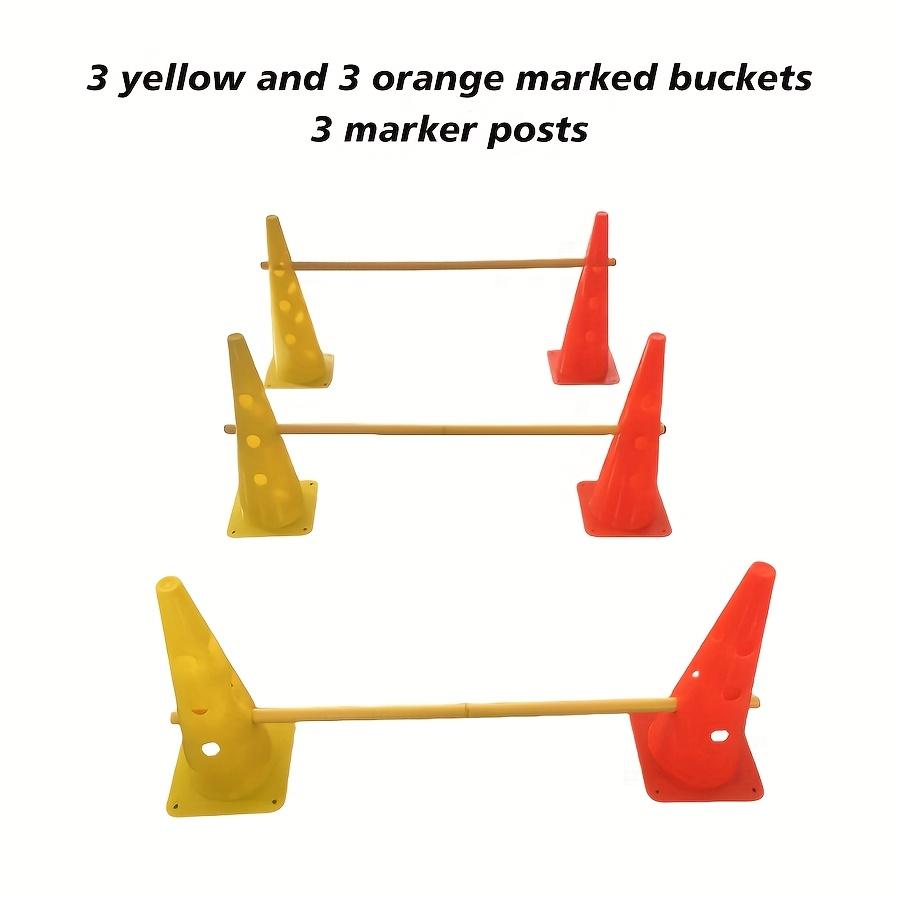 TEMU A Set Of Marker Cones With Poles For Practicing Patterns, Allowing For Creative Combinations In Bright Colors, Perfect For Any Weather