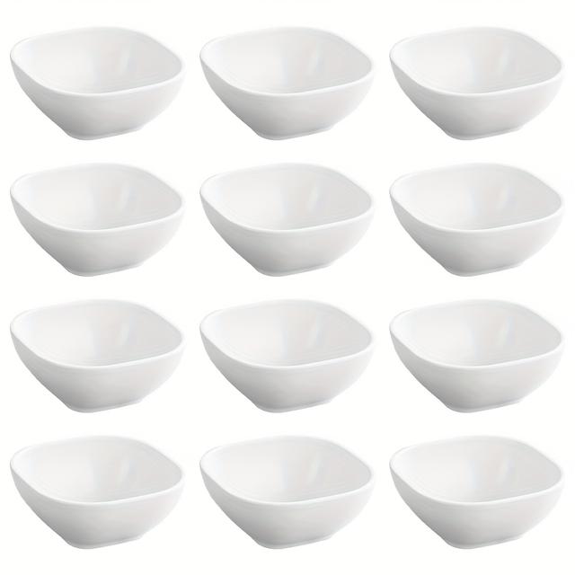 TEMU 8/12pcs Square Sauce Bowls, Vinegar Sauces, Seasoning Dishes In Korean, Chinese And Middle Eastern Style