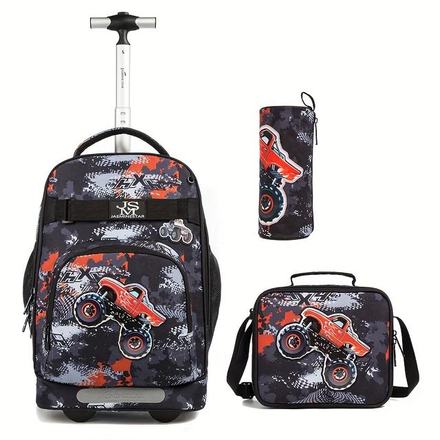 TEMU Valigia trolley , 18 pollici, set di tre pezzi di borse trolley, trolley, borsa termica per il , borsa per laptop, convertibile con ruote, a trazione e , borsa da viaggio, borsa per lo stoccaggio