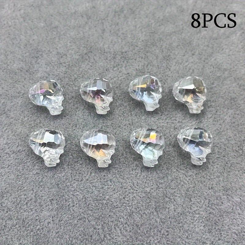 TEMU 14x15mm 8pcs Artificial Crystal For Additions Like Bracelets, Necklaces, And Bag Pendants