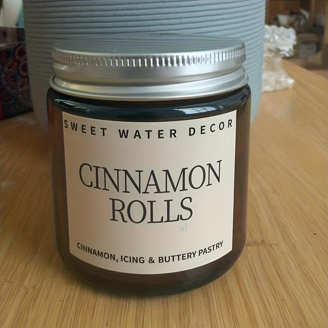 TEMU 1pc Scented Candle - Scent, Soy Candle For Home Use, Ideal For Exquisite Candlelight Decor , And For Christmas/halloween/new Year/birthday