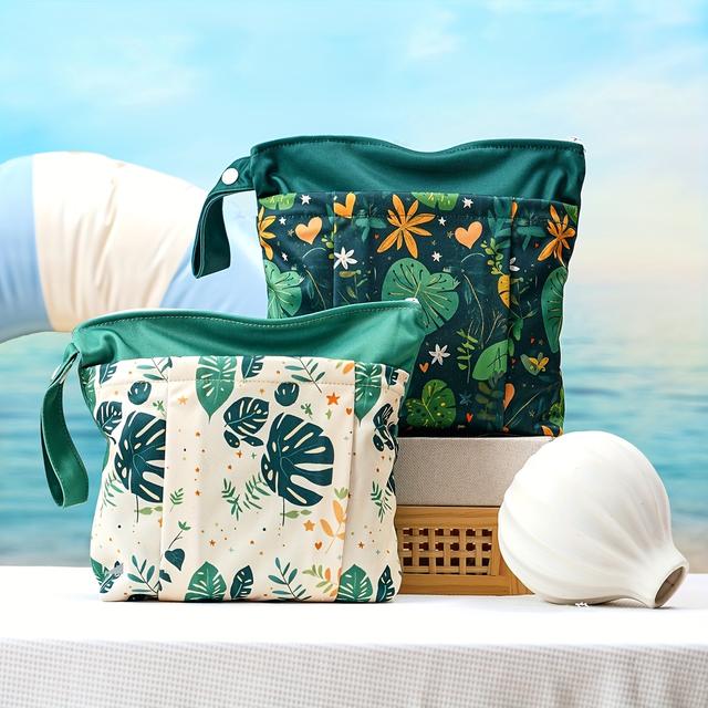 TEMU Vhodné pro věkovou skupinu 14+ – 2 ks mokré/suché tašky, úložná taška na posilovnu, pláž, bazén, prádlo a pleny