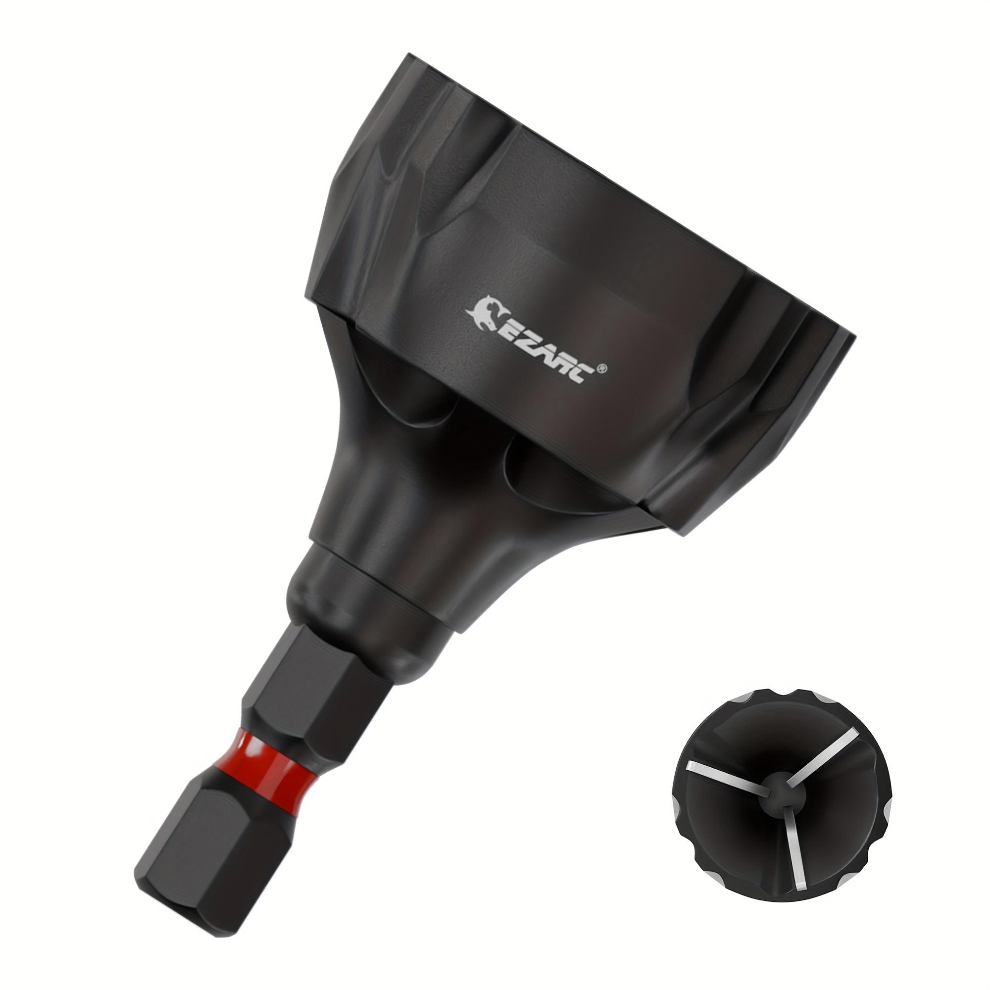 TEMU Ezarc Carbide Chamfer Deburring Tool, 1/4 Inch Hex Shank External Rotary Burr Remover, Repair Accessory For Damaged Screws, Bolts, And Metal Fasteners